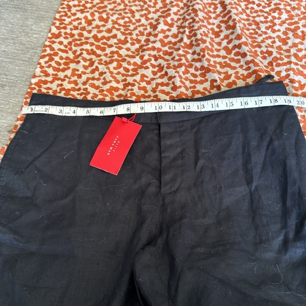 Zara Man Basic Chino Bermuda Shorts Flat Front Mi… - image 7